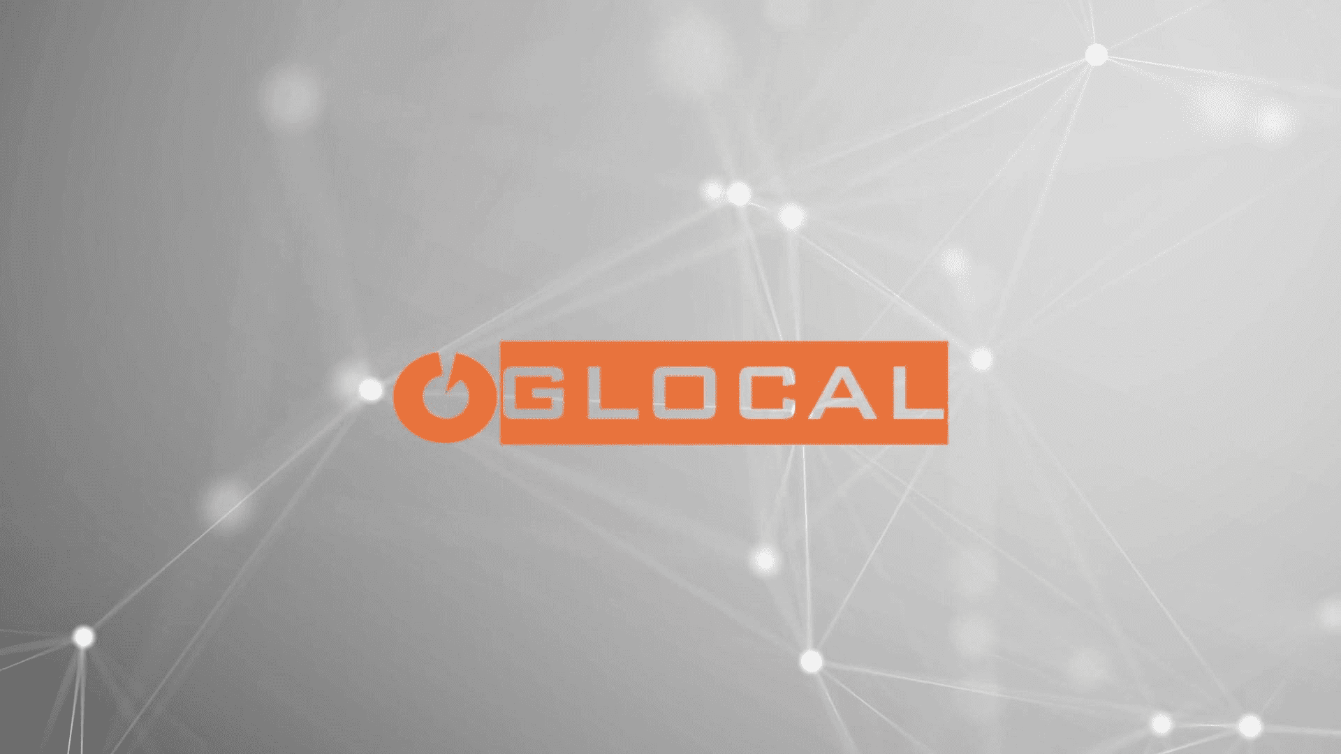 glocal private limited website logo with background of dots
